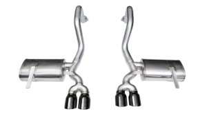 Chevrolet Corvette Performance Exhaust - Rear - CORSA Performance - Xtreme Axle-Back with Black Tips - Black - `97-`04 Chevrolet Corvette Performance Exhaust - Rear - CORSA Performance - Xtreme Axle-Back with Black Tips - Black - `97-`04